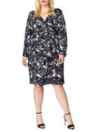 Rebel Wilson X Angels Plus Draped Faux Wrap Dress