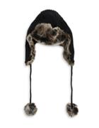 Parkhurst Faux Fur Trimmed Knit Trapper Hat