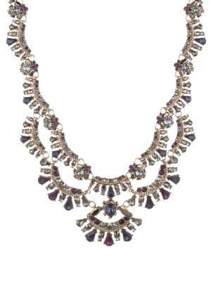 Marchesa Swarovski Crystal Drama Collar Necklace