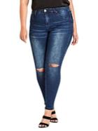 City Chic Plus Skinny Denim Pants