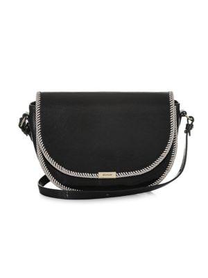 Brahmin Black Mumford Ella Leather Crossbody Bag