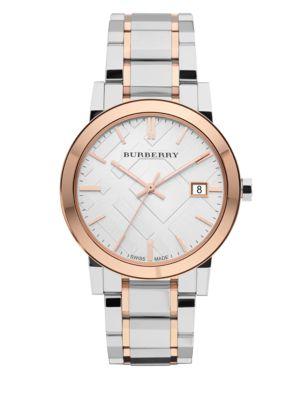 Burberry City Two-tone Stainless Steel Bracelet Watch
