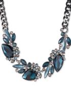 Givenchy Blue Crystal And Hematite-tone Necklace
