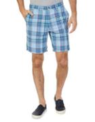 Nautica Classic Fit Plaid Cotton Shorts