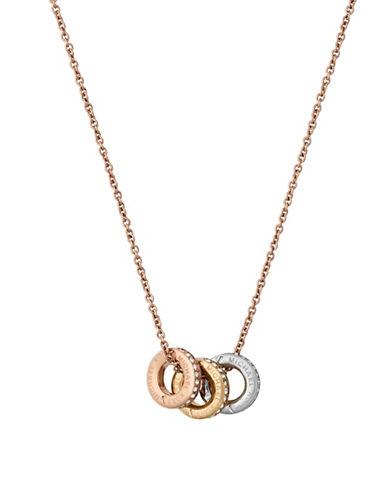 Michael Kors Multi-tone Ring Pendant Necklace