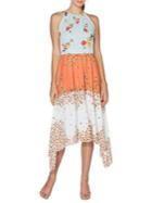 Laundry By Shelli Segal Printed Georgette Midi Dress
