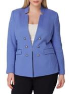 Tahari Arthur S. Levine Plus Faux Double-breasted Jacket
