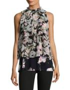 Ellen Tracy Layered Floral Top