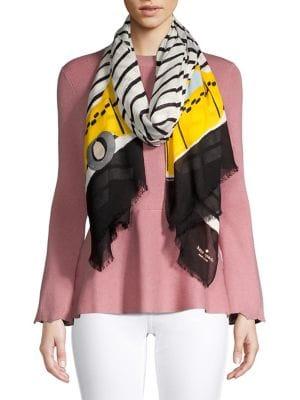 Kate Spade New York Taxi Striped Oblong Scarf