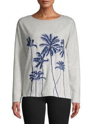Tommy Bahama Palm Printed Crewneck