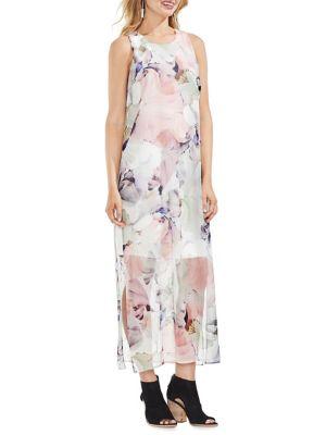 Vince Camuto Diffused Floral Maxi Dress