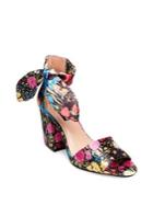 Design Lab Oni Floral Bow Ankle Strap Sandals