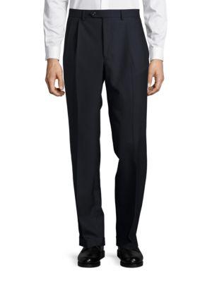 Lauren Ralph Lauren Pleated Straight-leg Wool Pants