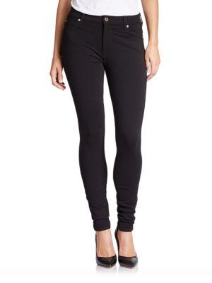 7 For All Mankind High-waist Skinny Double-knit Jeans
