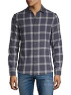 Black Brown Plaid Long-sleeve Shirt