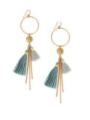 Chan Luu Chain Tassel Drop Earrings
