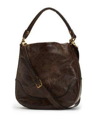 Frye Melissa Whipstitch Leather Hobo Bag