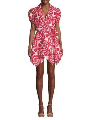 Cmeo Collective Series 11 Impressed Cotton Mini Dress