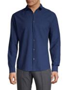 Selected Homme Slim-fit Cotton & Linen Button Front Shirt