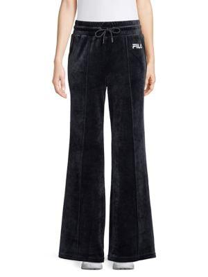 Fila Flared-cuff Velvet Pants