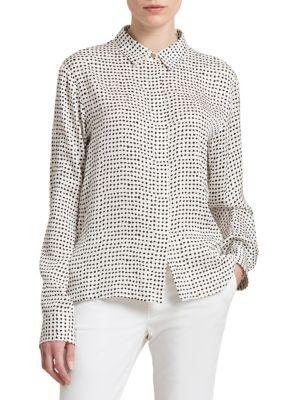 Donna Karan Silk Button-down Blouse