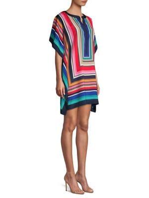 Trina Turk The Tourist Theodora Striped Poncho Dress