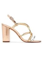 Katy Perry Kendra Caged Metallic Block Heel Sandals