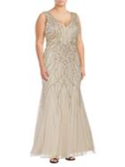 Xscape ??leeveless Embellished Trumpet Gown