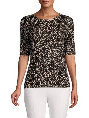 Premise Printed Crewneck Top