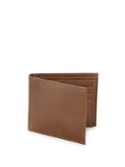 Black Brown Rfid-protection Extra-slim Leather Billfold Wallet