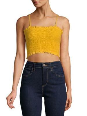 Miss Selfridge Shirred Ruffle Camisole