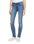 Calvin Klein Jeans Distressed Cotton-blend Jeans