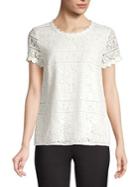 Karl Lagerfeld Paris Lace Roundneck Shirt
