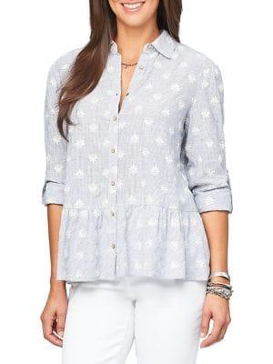 Democracy Floral Button-down Shirt