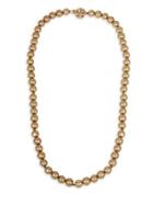 Miriam Haskell Pearl Basics Round Faux Pearl & Crystal Strand Necklace