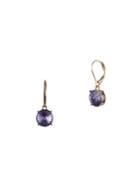 Anne Klein Goldtone And Resin Stone Drop Earrings