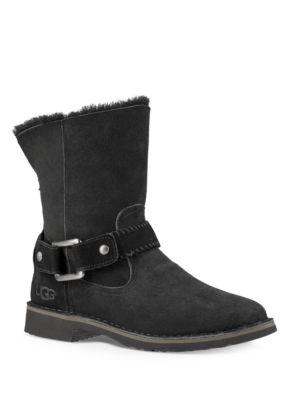 Ugg Cedric Fur-lined Leather Boots
