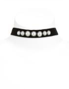 Design Lab Lord & Taylor White Stone Choker Necklace