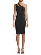 Calvin Klein One-shoulder Cutout Sheath Dress