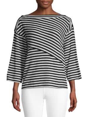 Jones New York Classic Striped Top