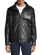 Calvin Klein Faux Shearling-lined Faux Leather Jacket
