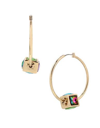 Betsey Johnson Cube Hoop Earrings- 2.25in