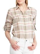 Lauren Ralph Lauren Petite Plaid Button-up Shirt