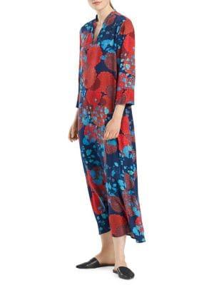 N Natori Belles Fleurs Poppy Caftan