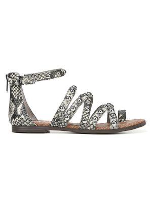 Circus By Sam Edelman Carla Animal-print Ankle Sandals