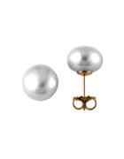 Effy 9.5mm Grey Freshwater Pearl 14k Yellow Gold Stud Earrings