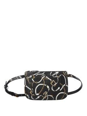 Lauren Ralph Lauren Graphic Logo Faux Leather Belt Bag