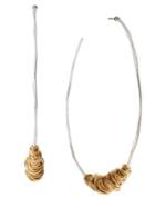 Robert Lee Morris Wrapped Wire Sculptural Hoop Earrings
