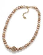 Carolee Faux Pearl Single Strand Necklace