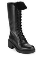 Marc Jacobs Leigh Shearling-lined Leather Boots